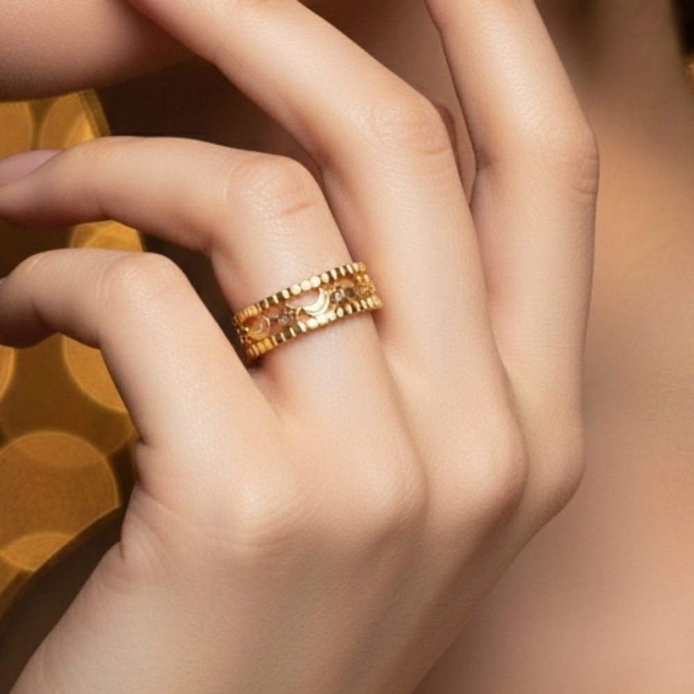 Resizable Gold toned Ring